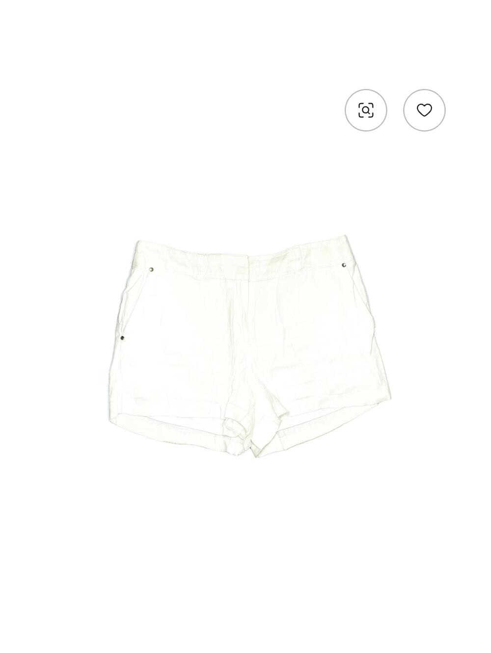 Cache White High Rise Waist Shorts Size 12